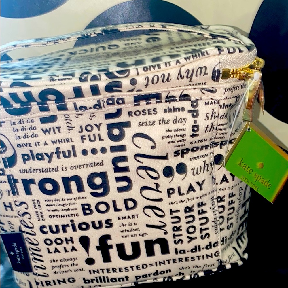 Rare “What Do You Say” Kate Spade ♠️ Lunch 🥗 Tote - Picture 3 of 6